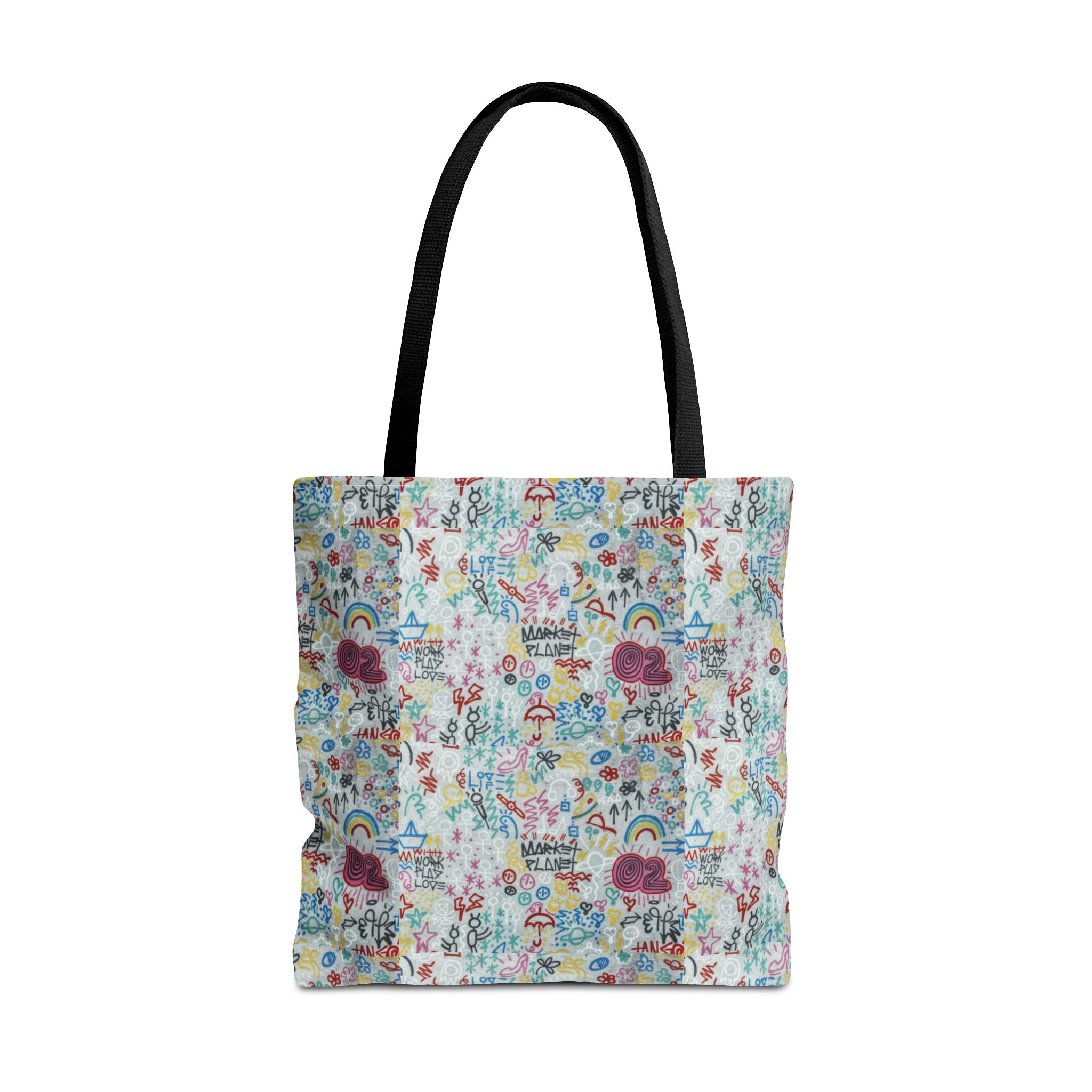 Whimsical Rainbow -All-Over Print Cute Pattern Tote Bag