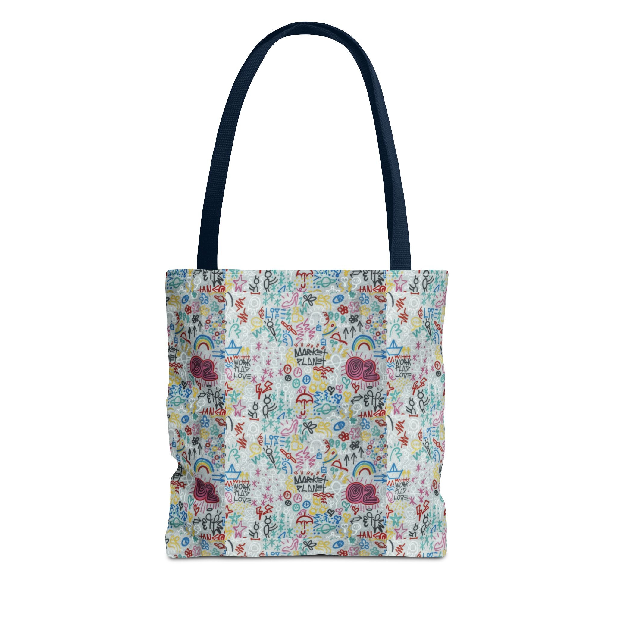 Whimsical Rainbow -All-Over Print Cute Pattern Tote Bag