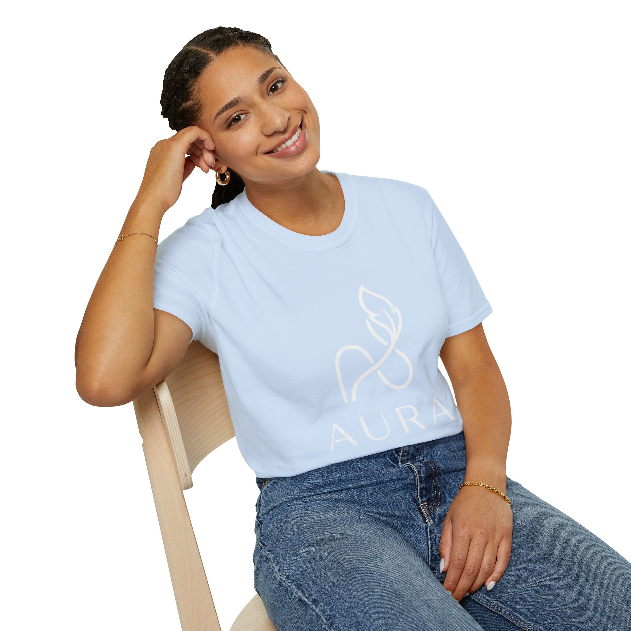 Aura Logo T-Shirt — Minimalist Wellness Tee