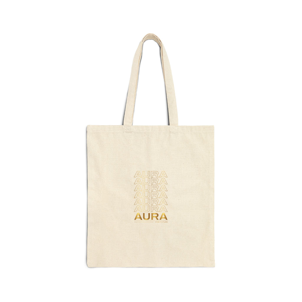 Aura Canvas Tote Bag — Minimalist Natural Cotton Shopper