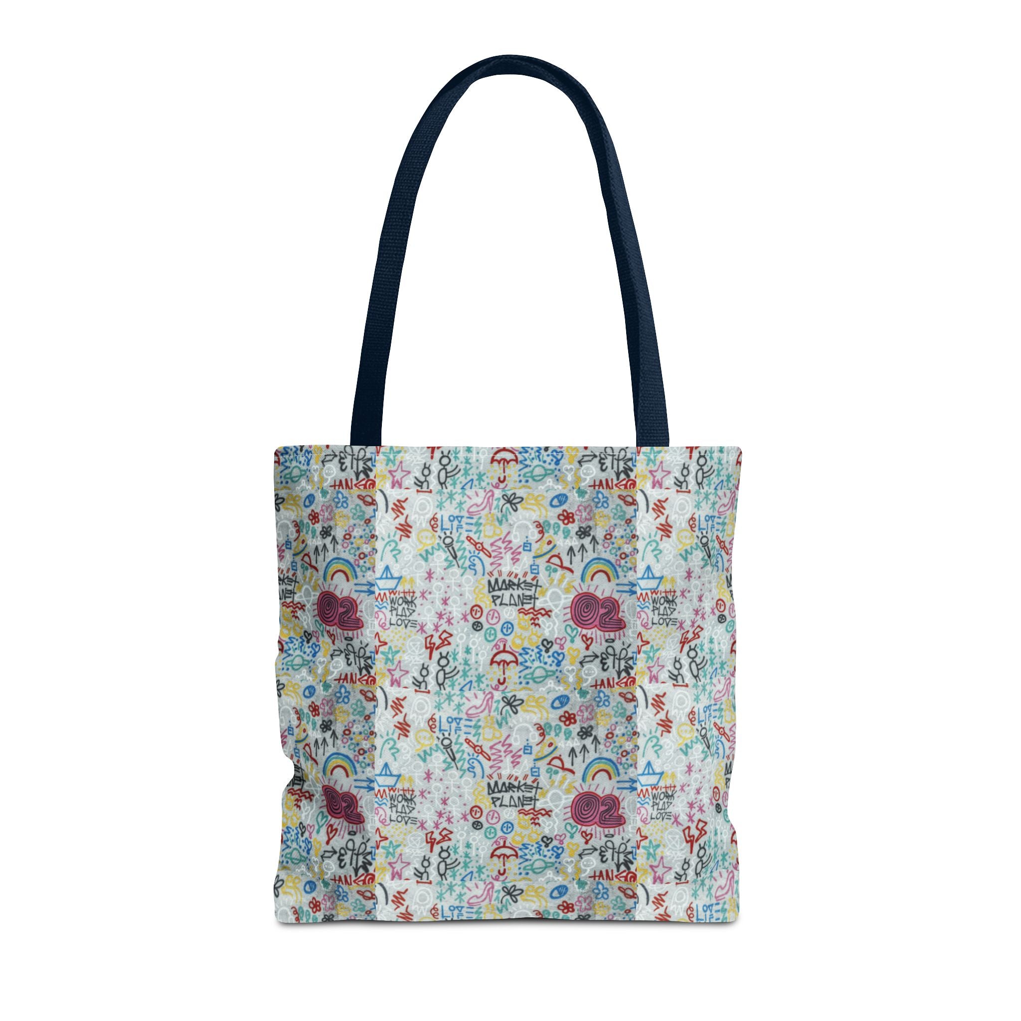 Whimsical Rainbow -All-Over Print Cute Pattern Tote Bag