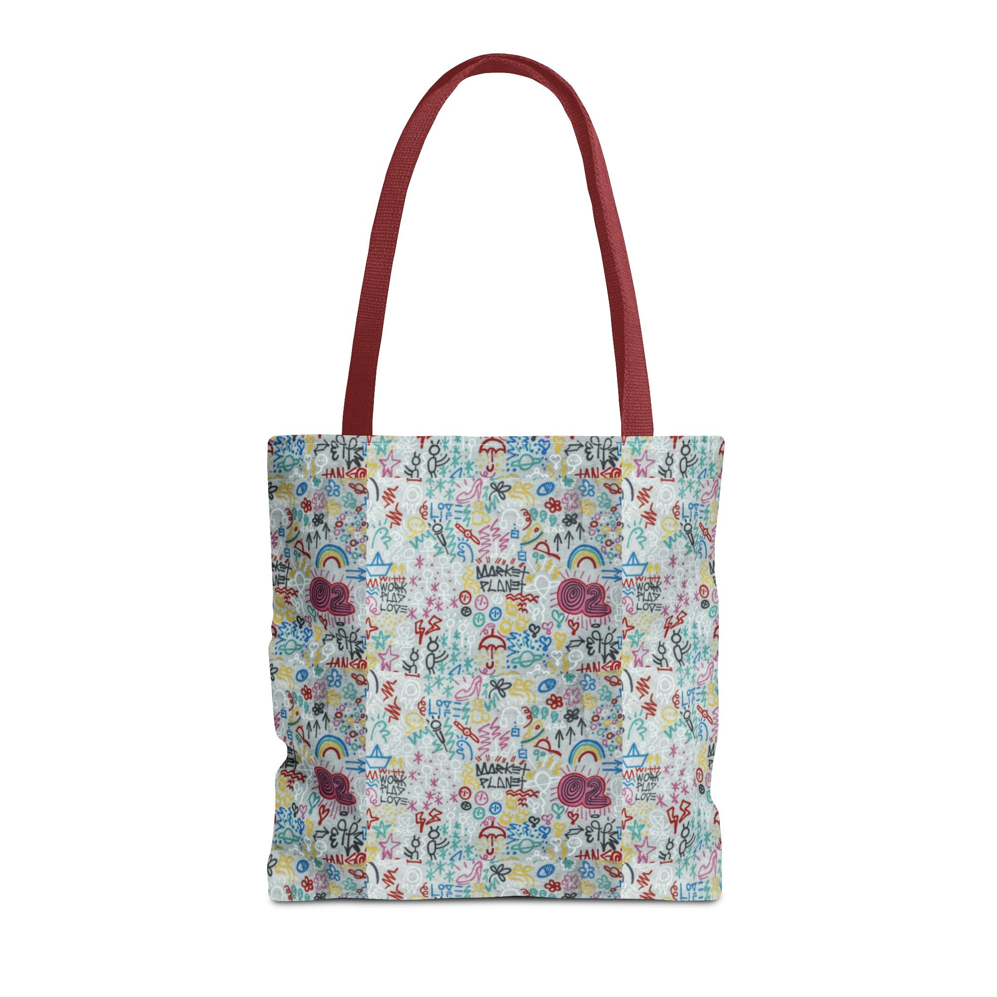 Whimsical Rainbow -All-Over Print Cute Pattern Tote Bag