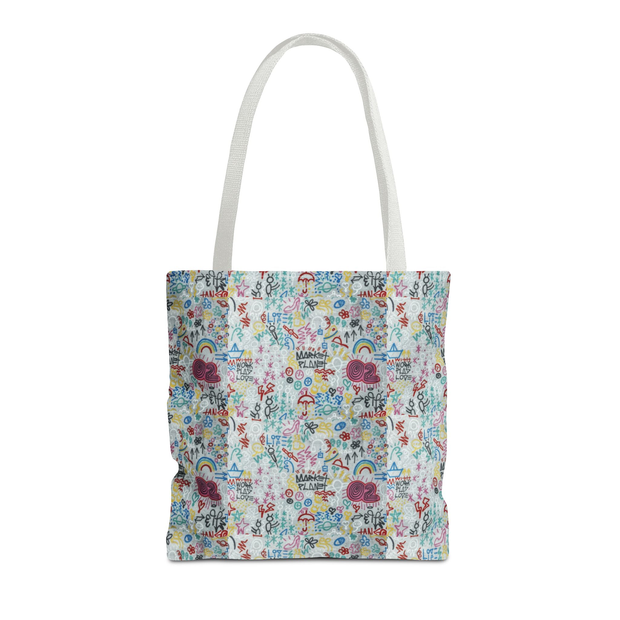 Whimsical Rainbow -All-Over Print Cute Pattern Tote Bag