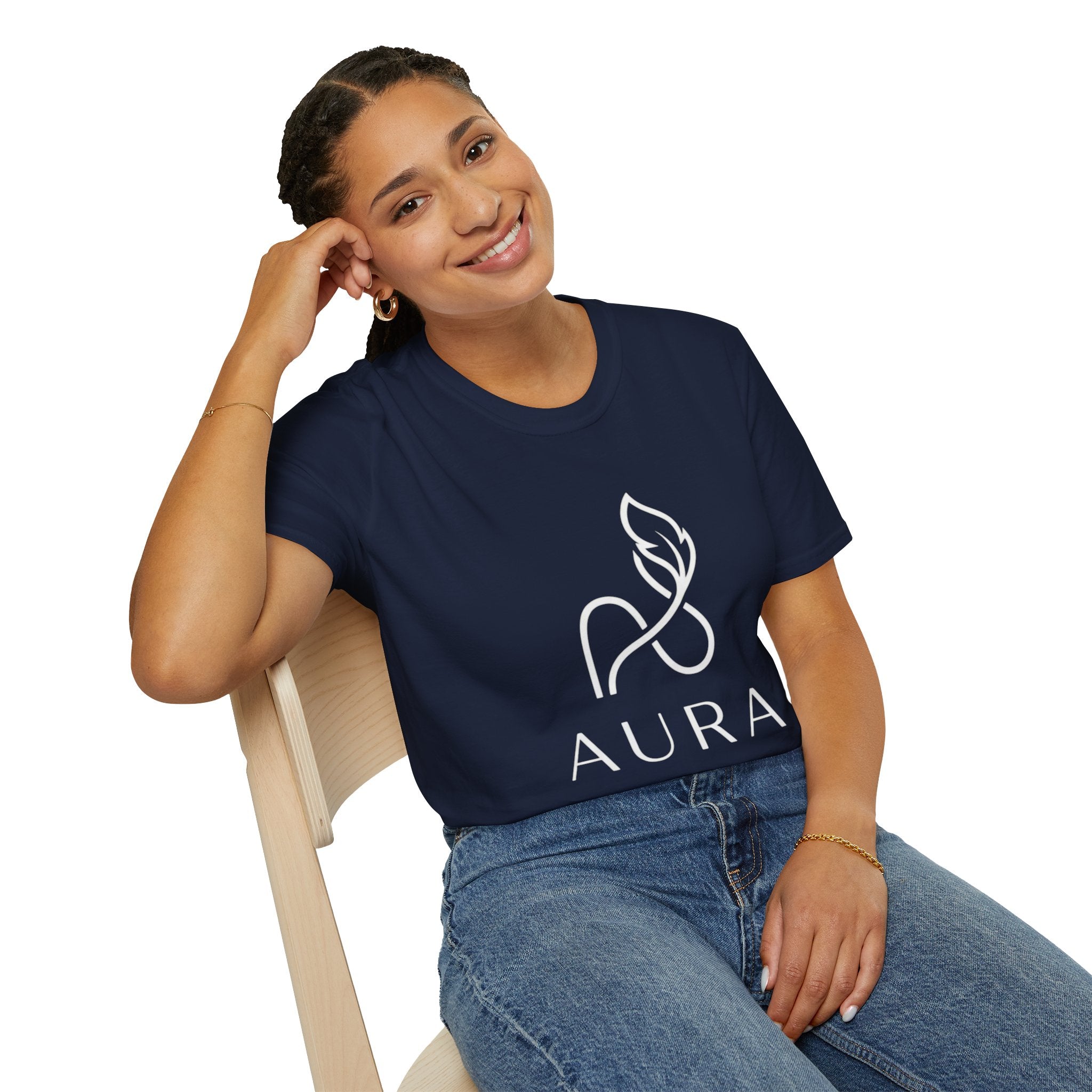 Aura Logo T-Shirt — Minimalist Wellness Tee