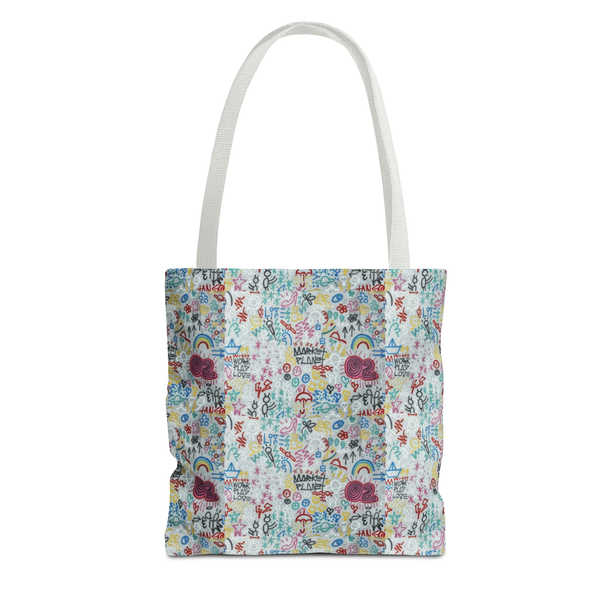 Whimsical Rainbow -All-Over Print Cute Pattern Tote Bag