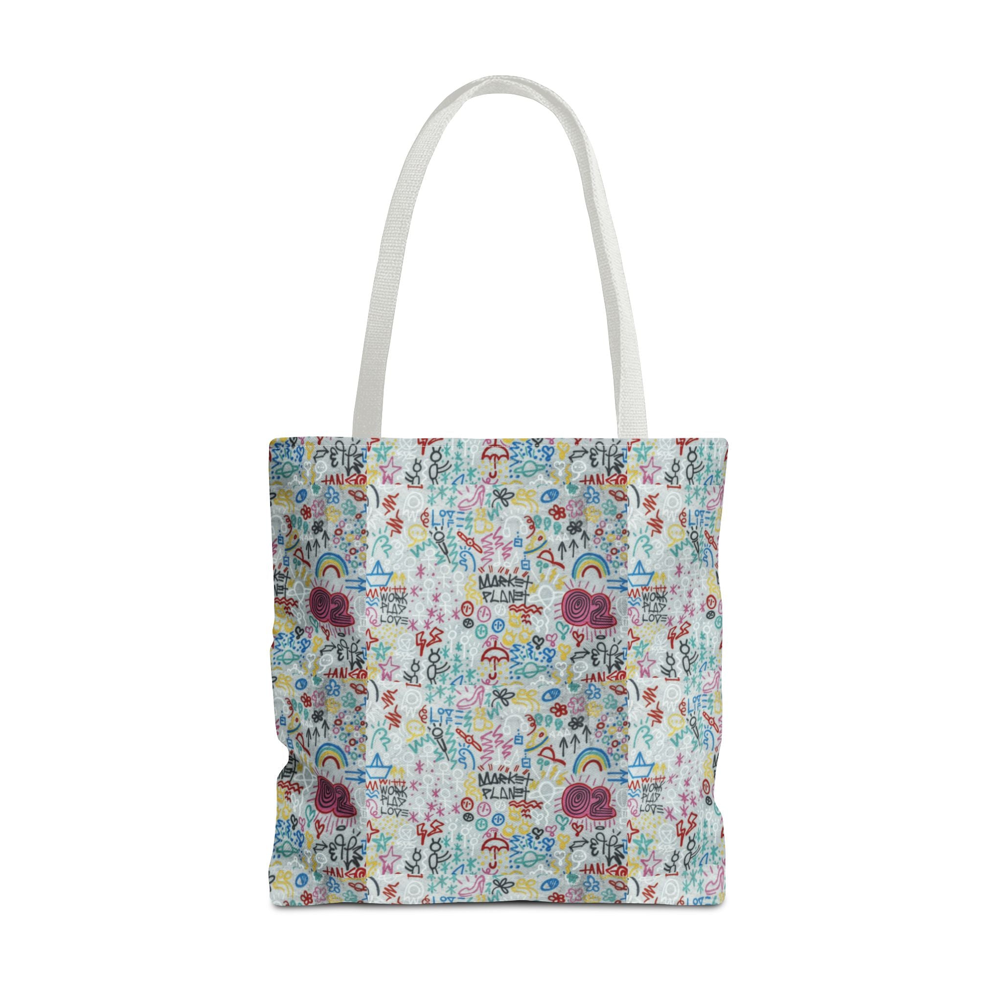 Whimsical Rainbow -All-Over Print Cute Pattern Tote Bag