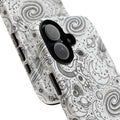 Iphone 16 series Space doodle case