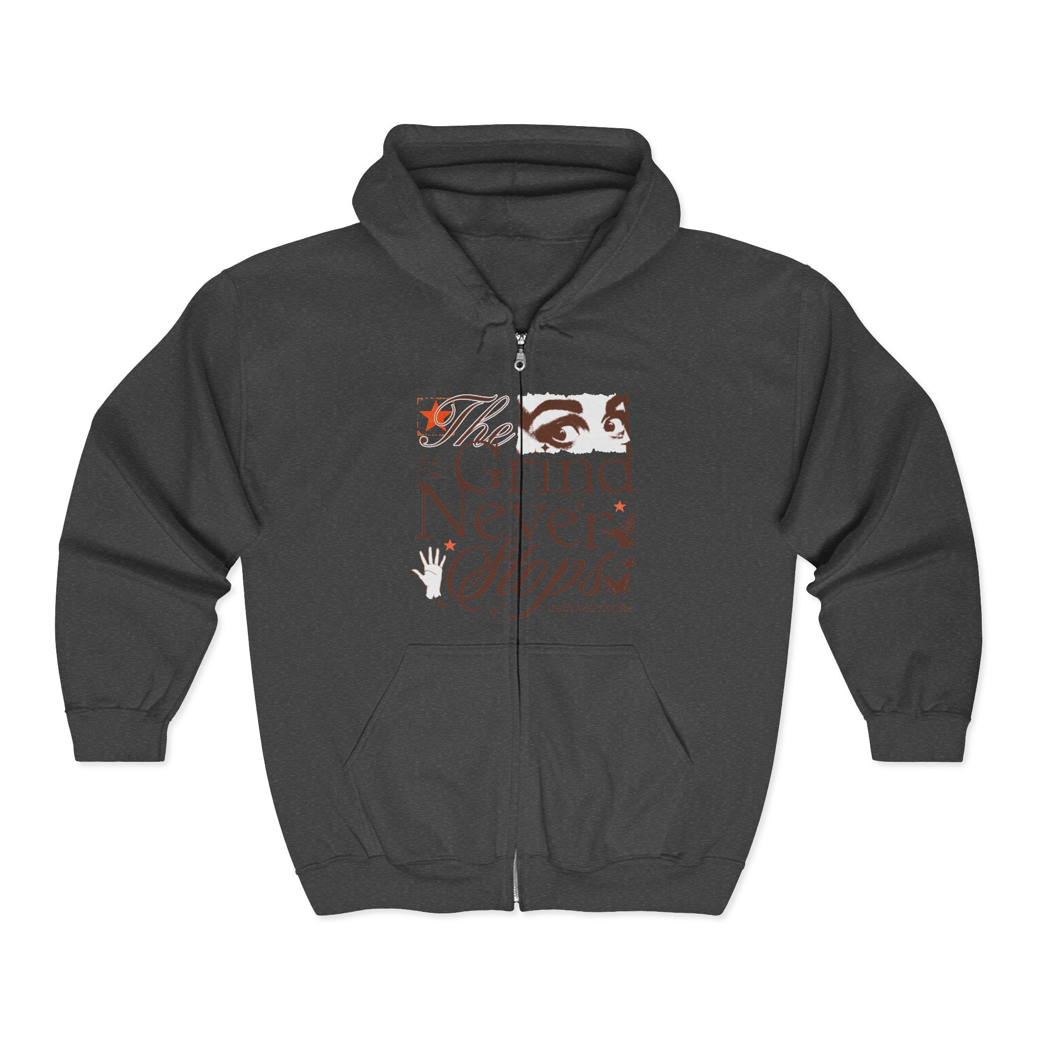 The Grind Never Stops Full-Zip Hoodie
