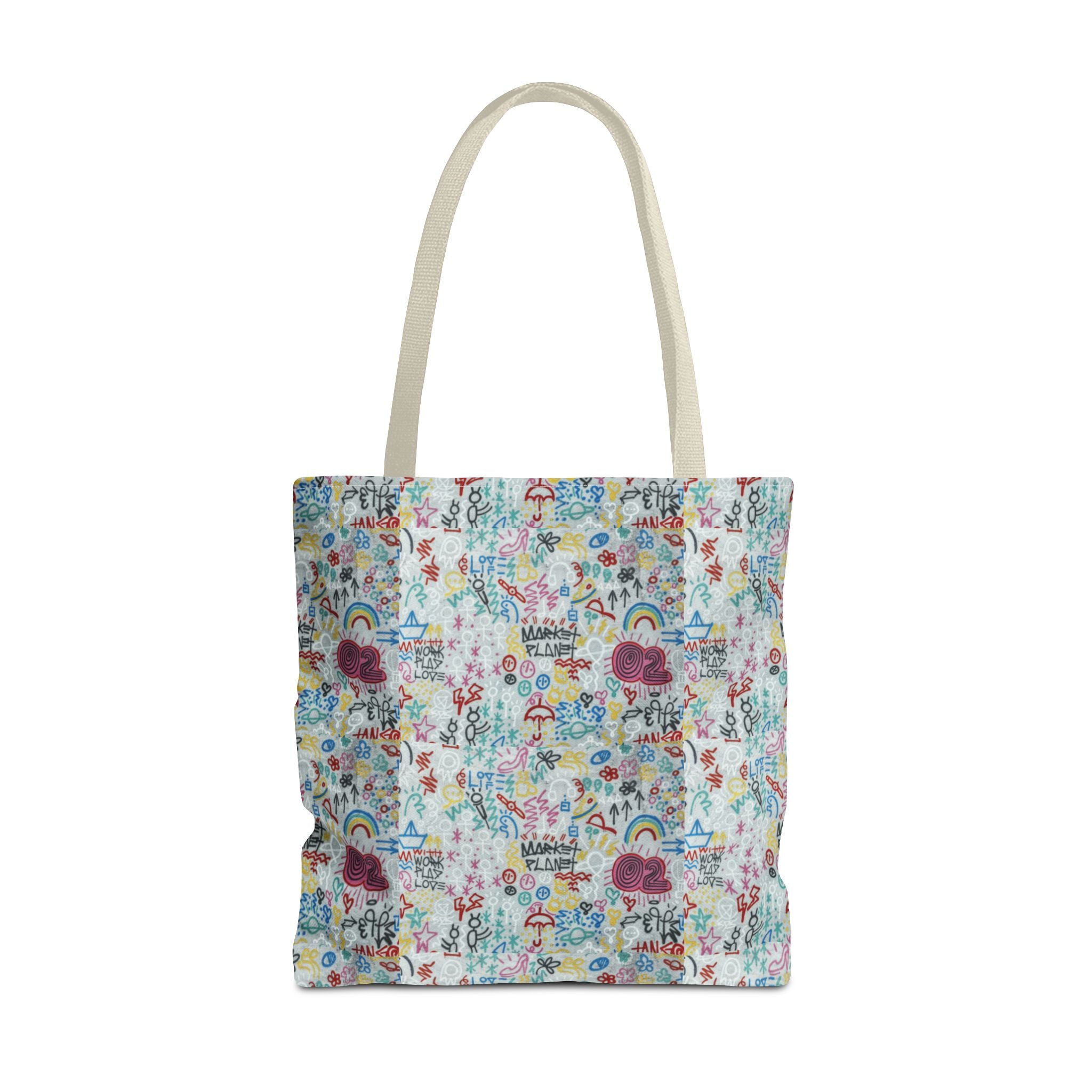Whimsical Rainbow -All-Over Print Cute Pattern Tote Bag