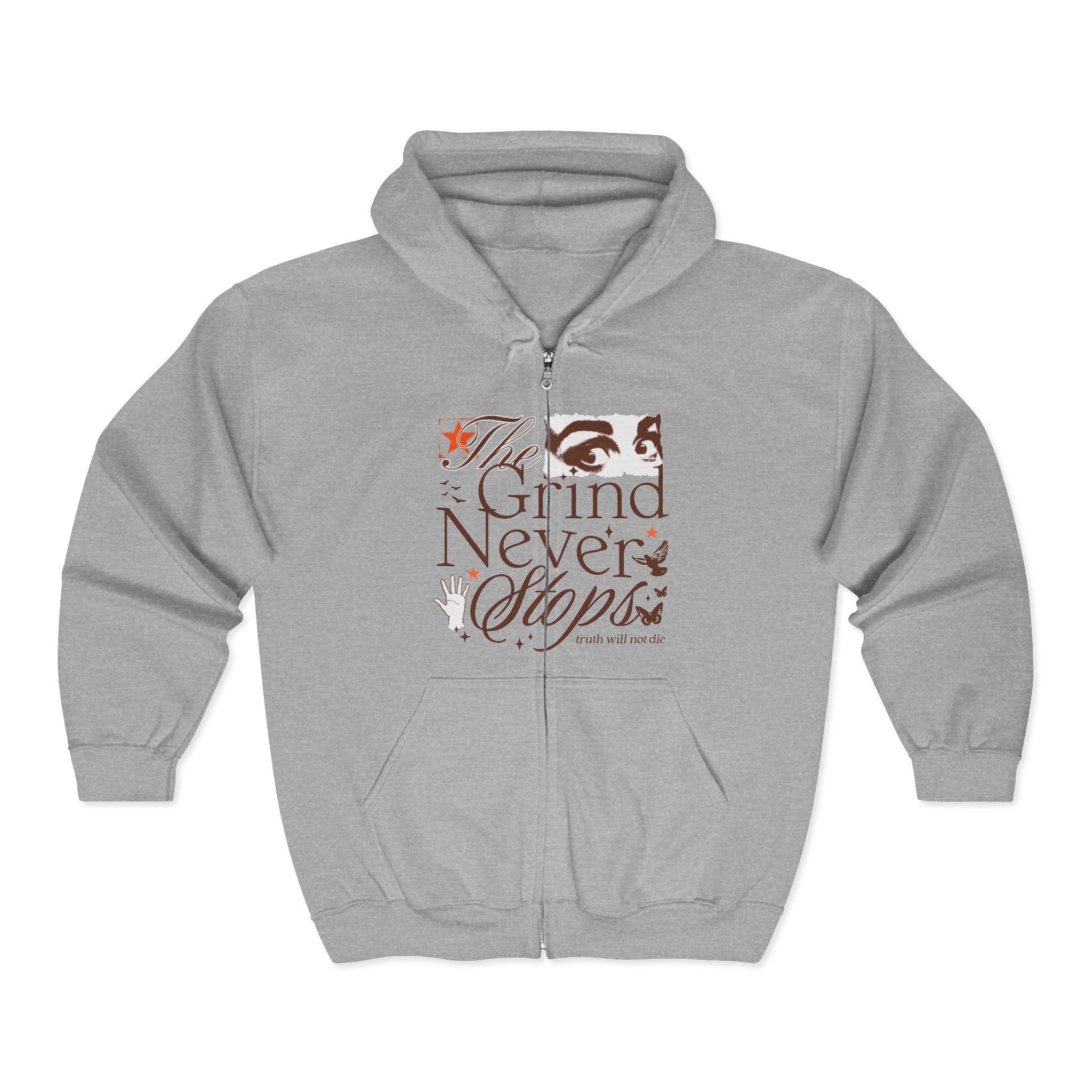 The Grind Never Stops Full-Zip Hoodie