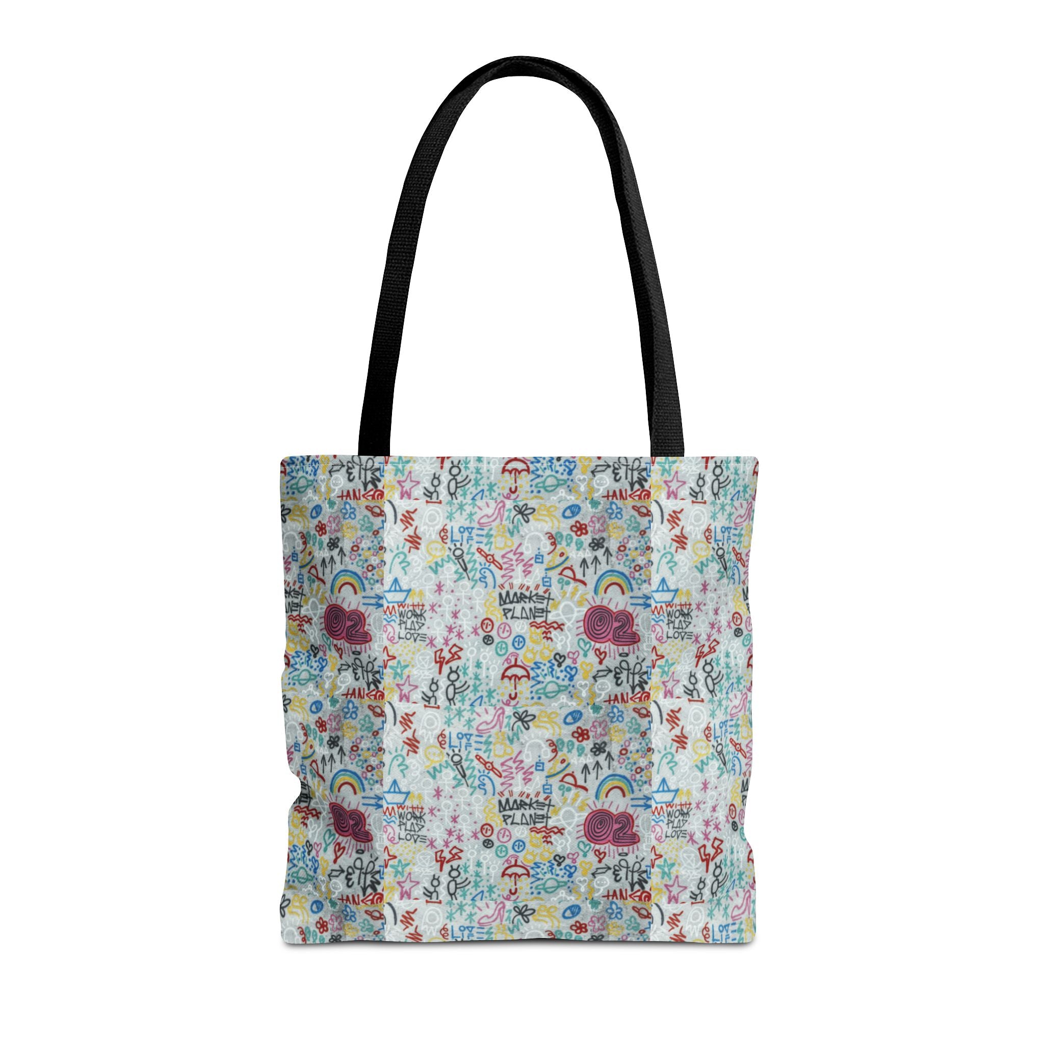 Whimsical Rainbow -All-Over Print Cute Pattern Tote Bag