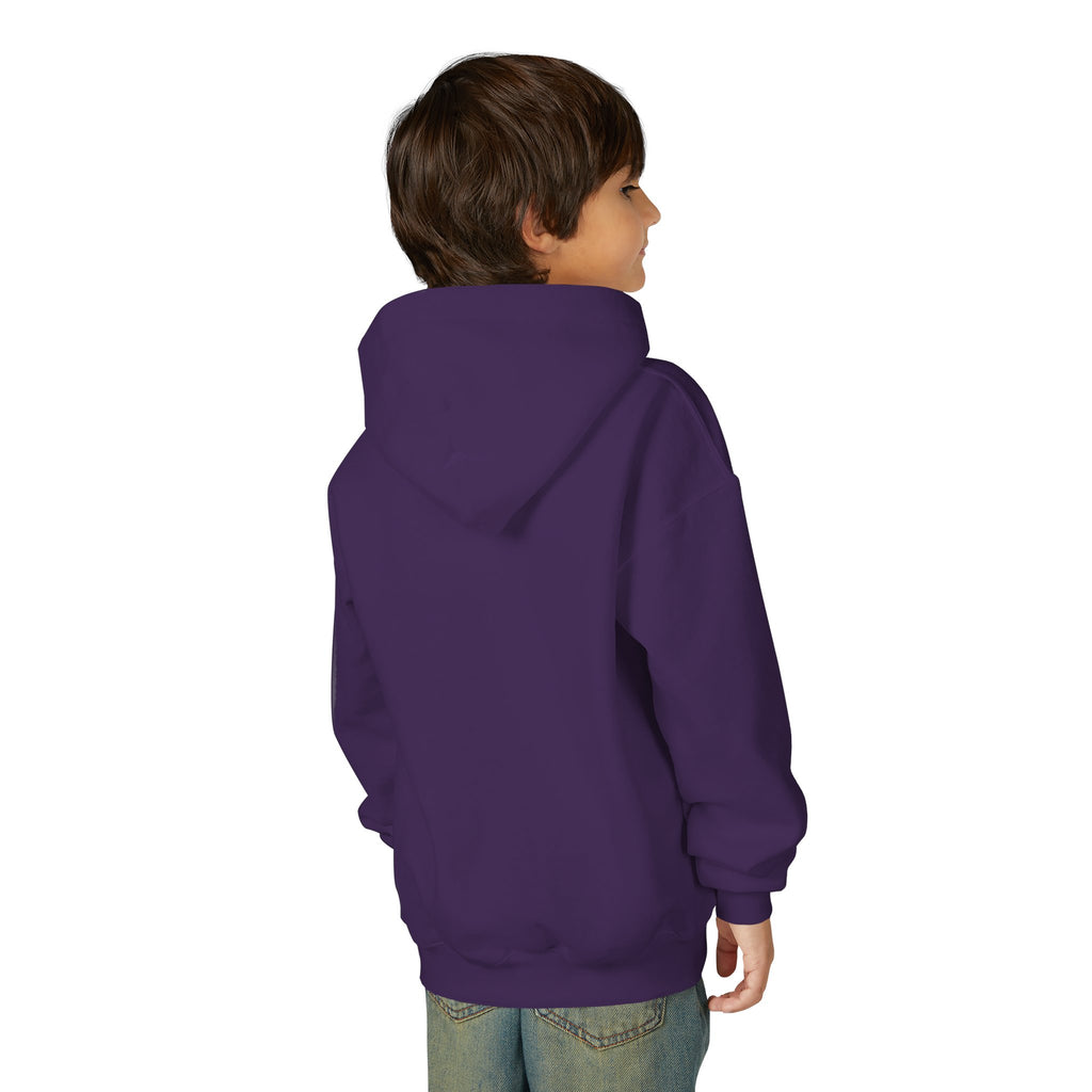 Youth Hoodie — Raptor Dino Design