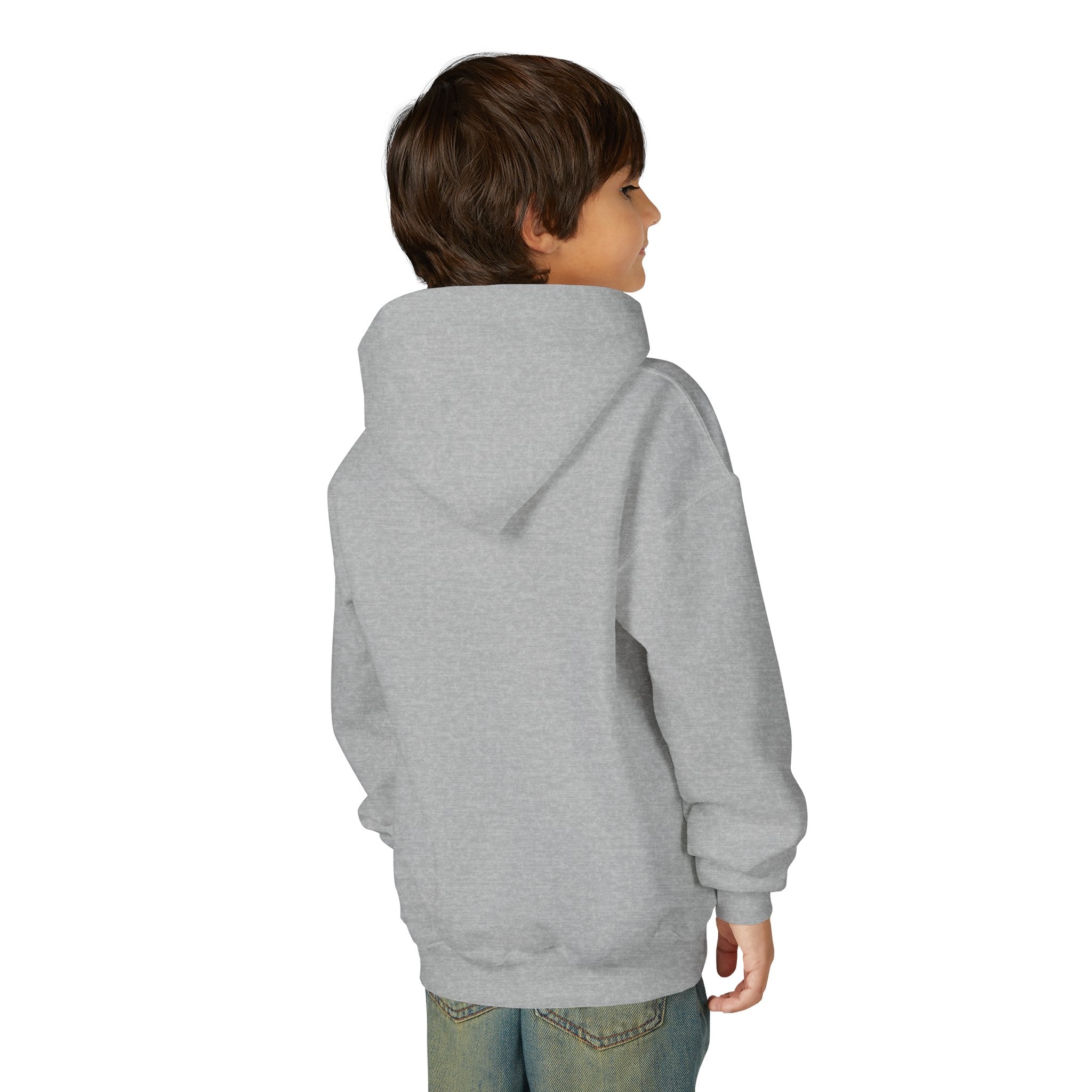 Youth Hoodie — Raptor Dino Design