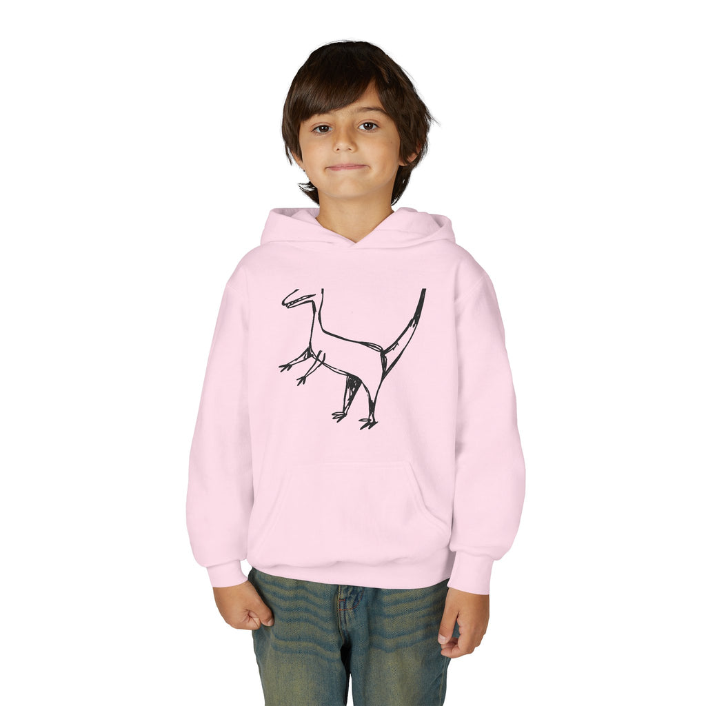 Youth Hoodie — Raptor Dino Design