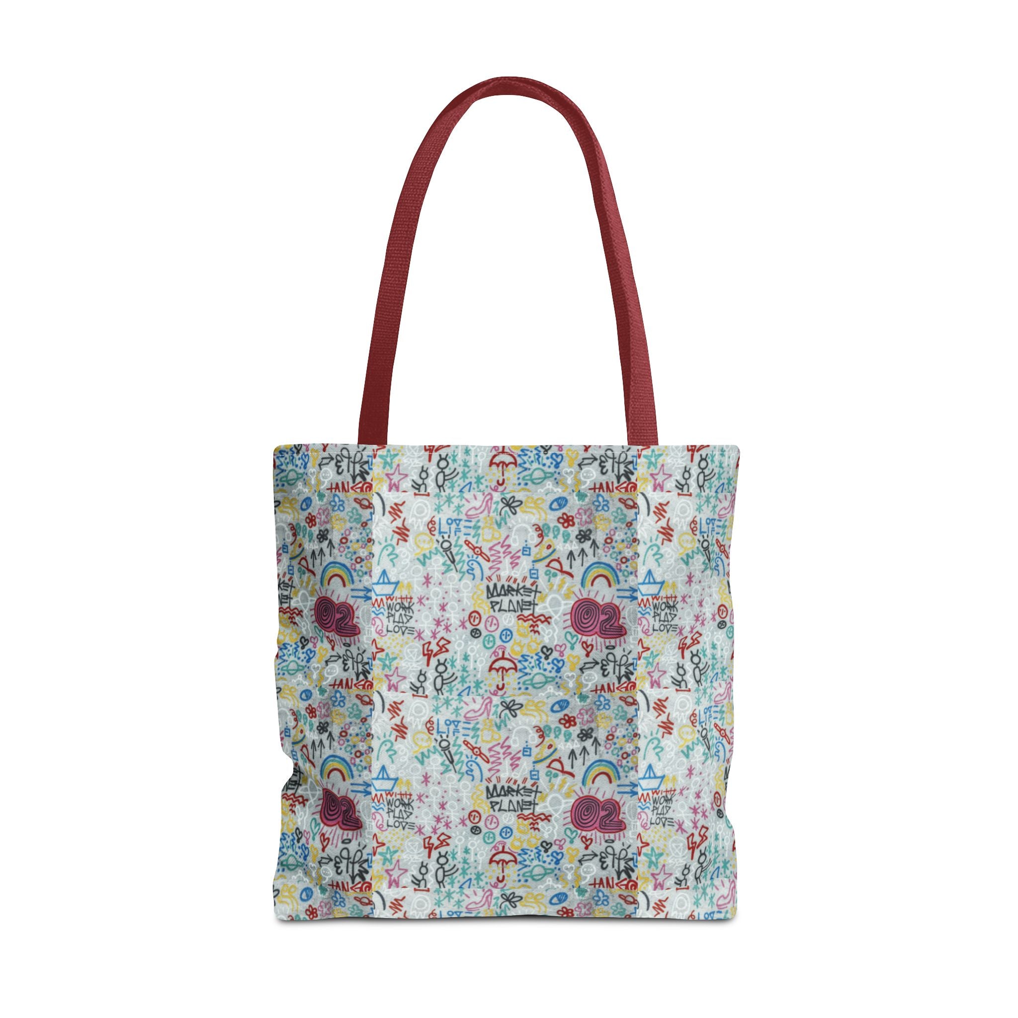Whimsical Rainbow -All-Over Print Cute Pattern Tote Bag