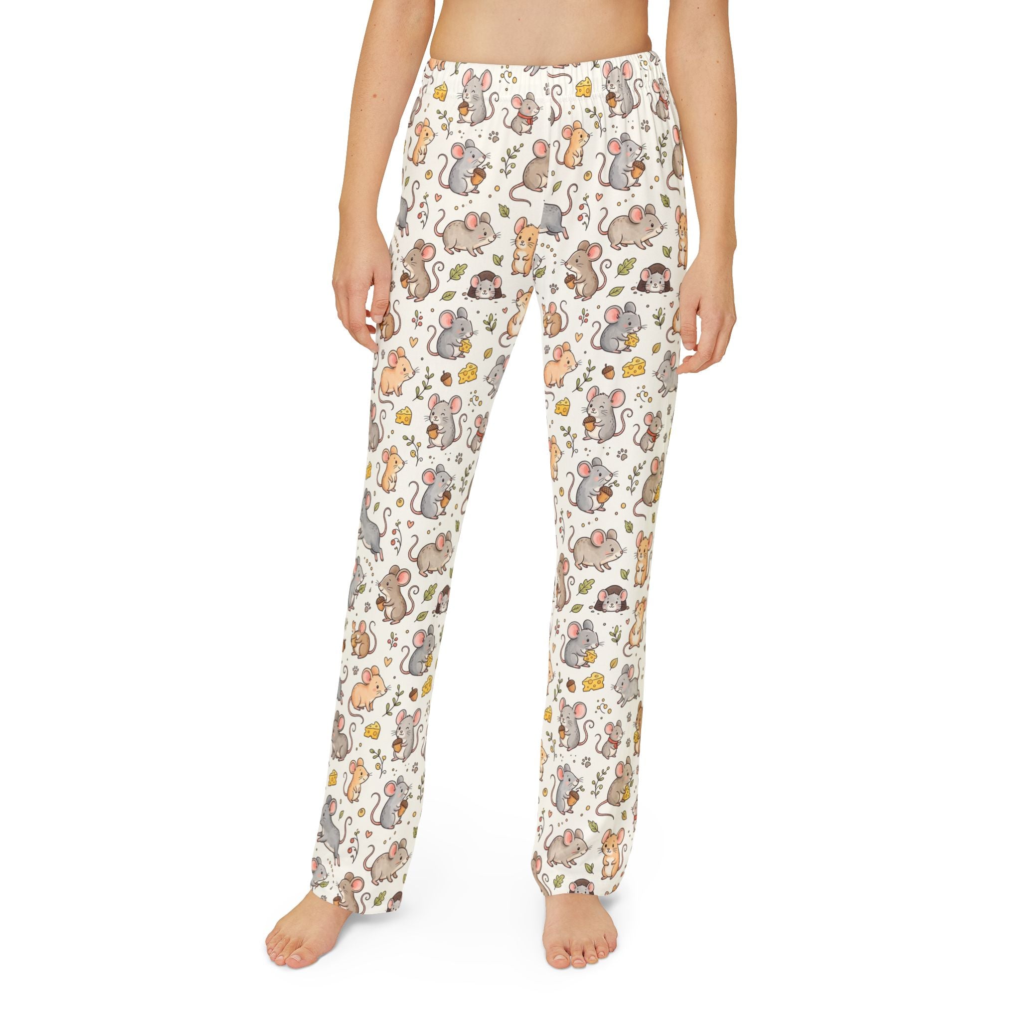 Cute Woodland Squirrels Kids Lounge Pants | All-Over Print