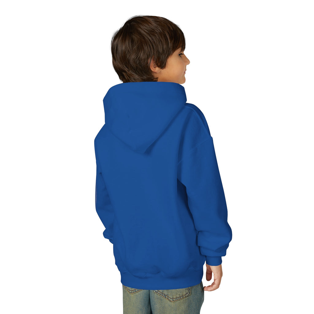 Youth Hoodie — Raptor Dino Design
