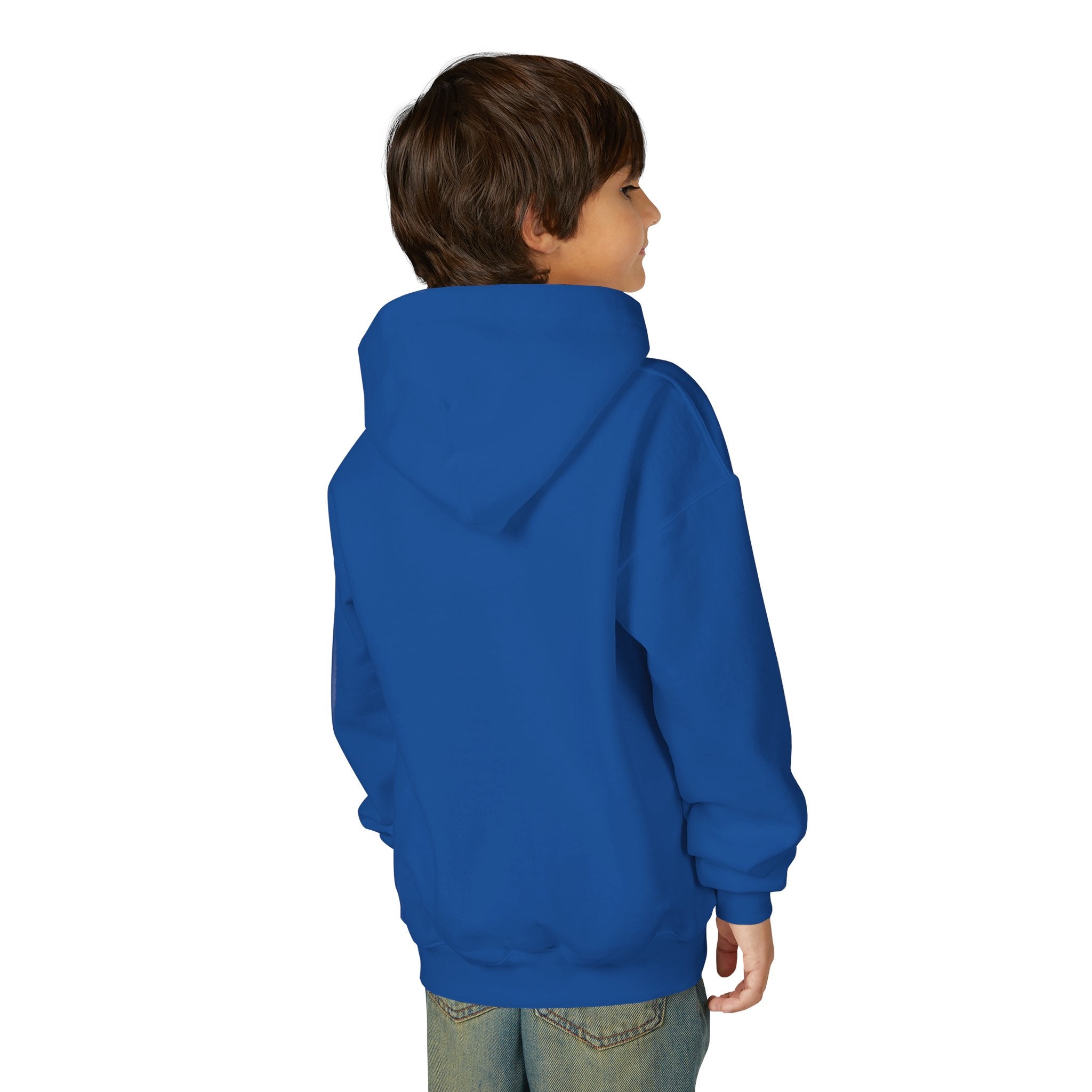 Youth Hoodie — Raptor Dino Design