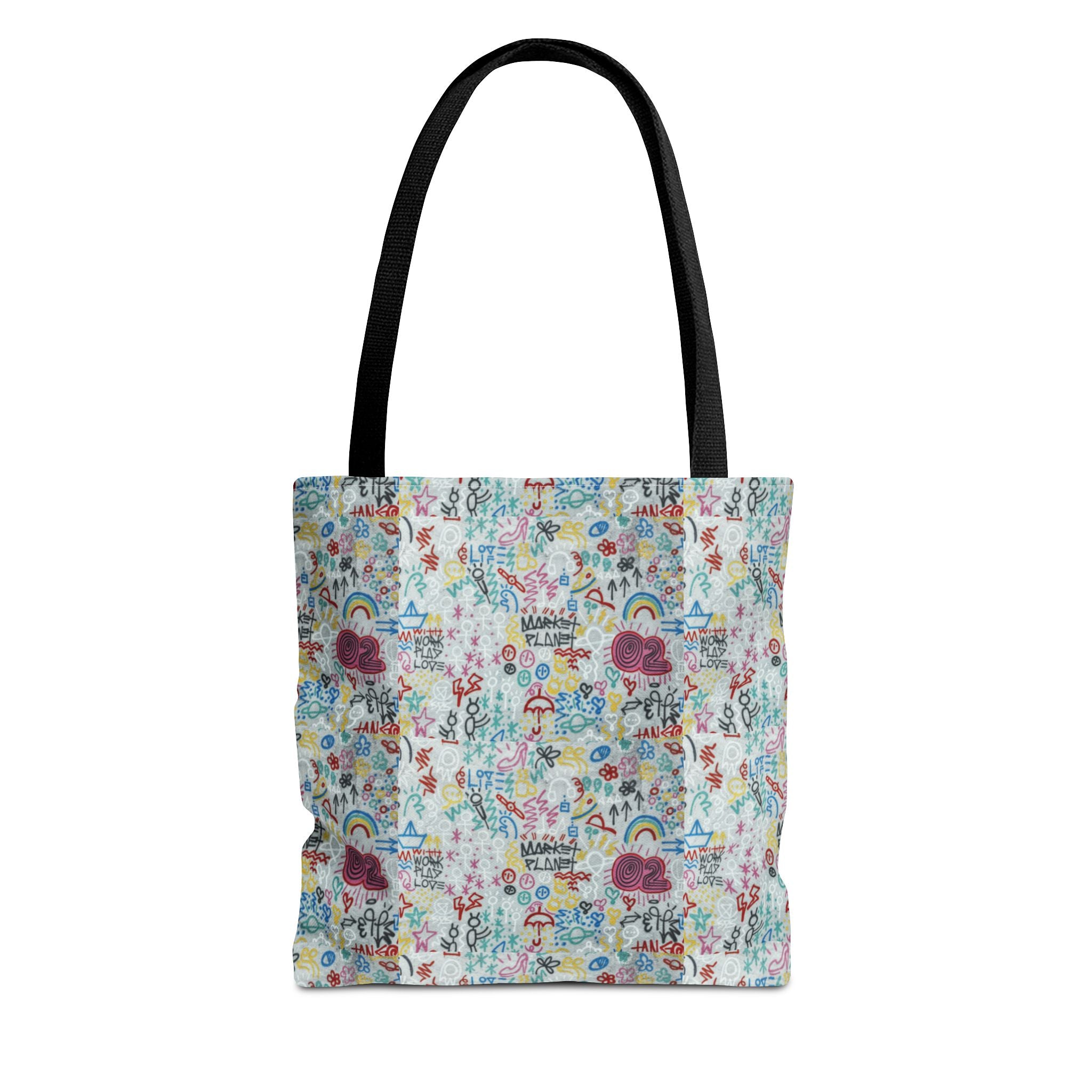Whimsical Rainbow -All-Over Print Cute Pattern Tote Bag