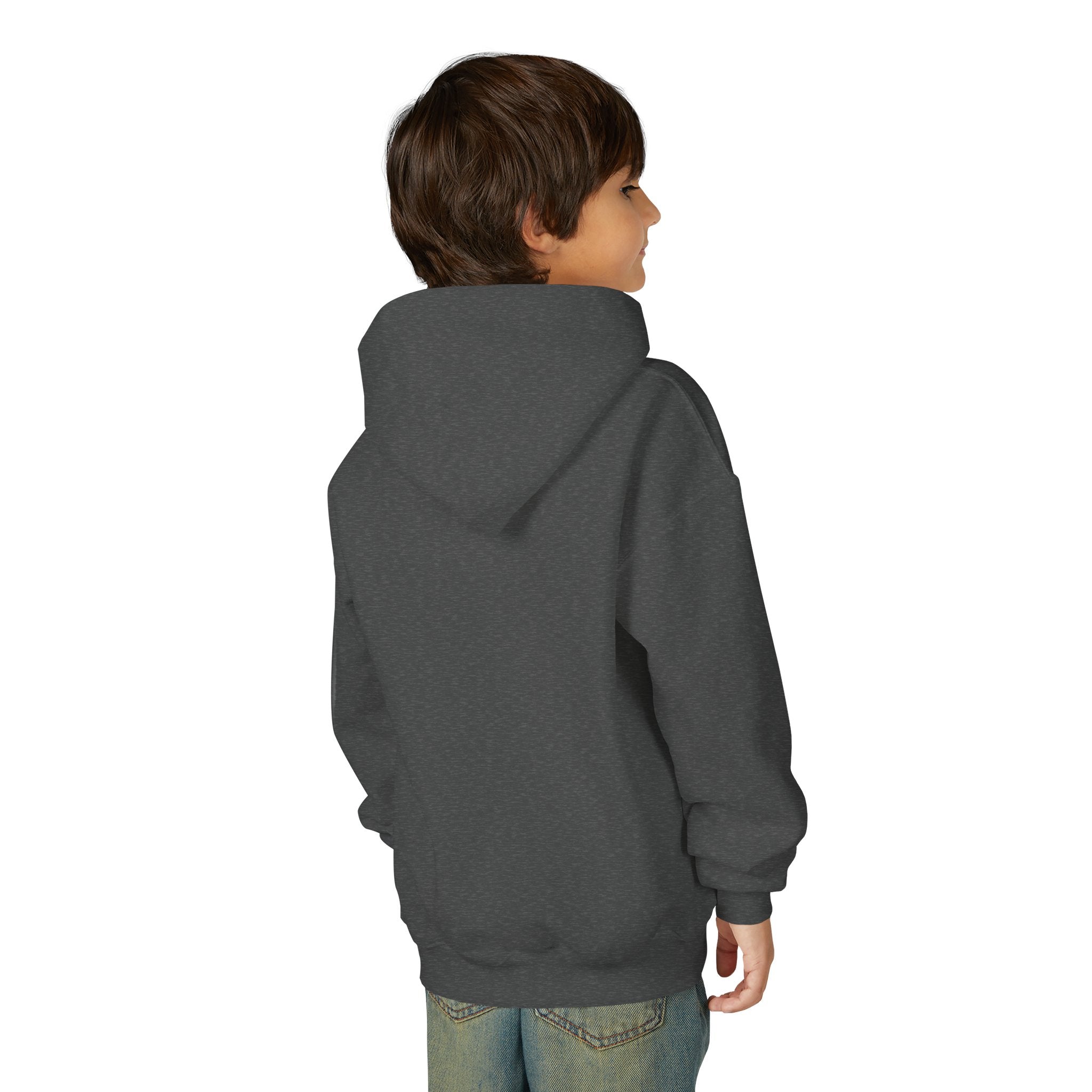 Youth Hoodie — Raptor Dino Design