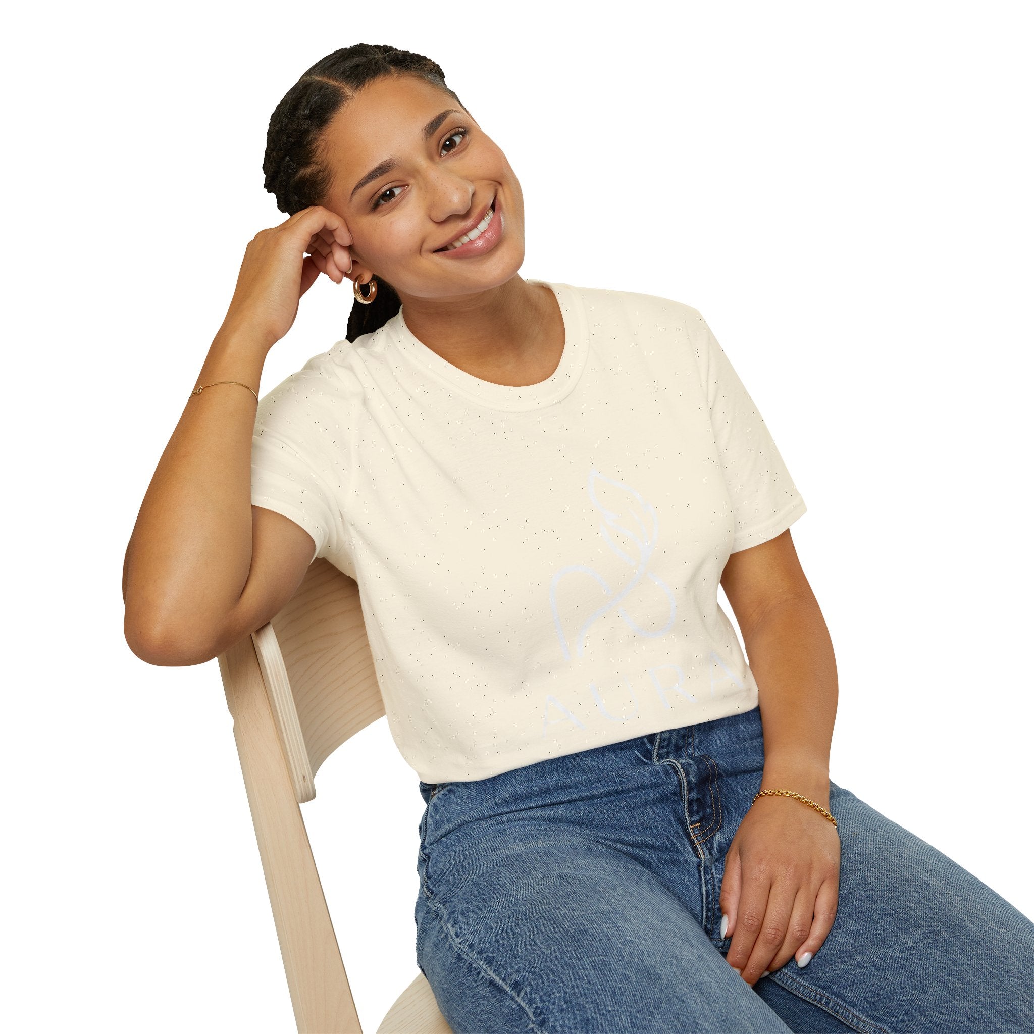 Aura Logo T-Shirt — Minimalist Wellness Tee