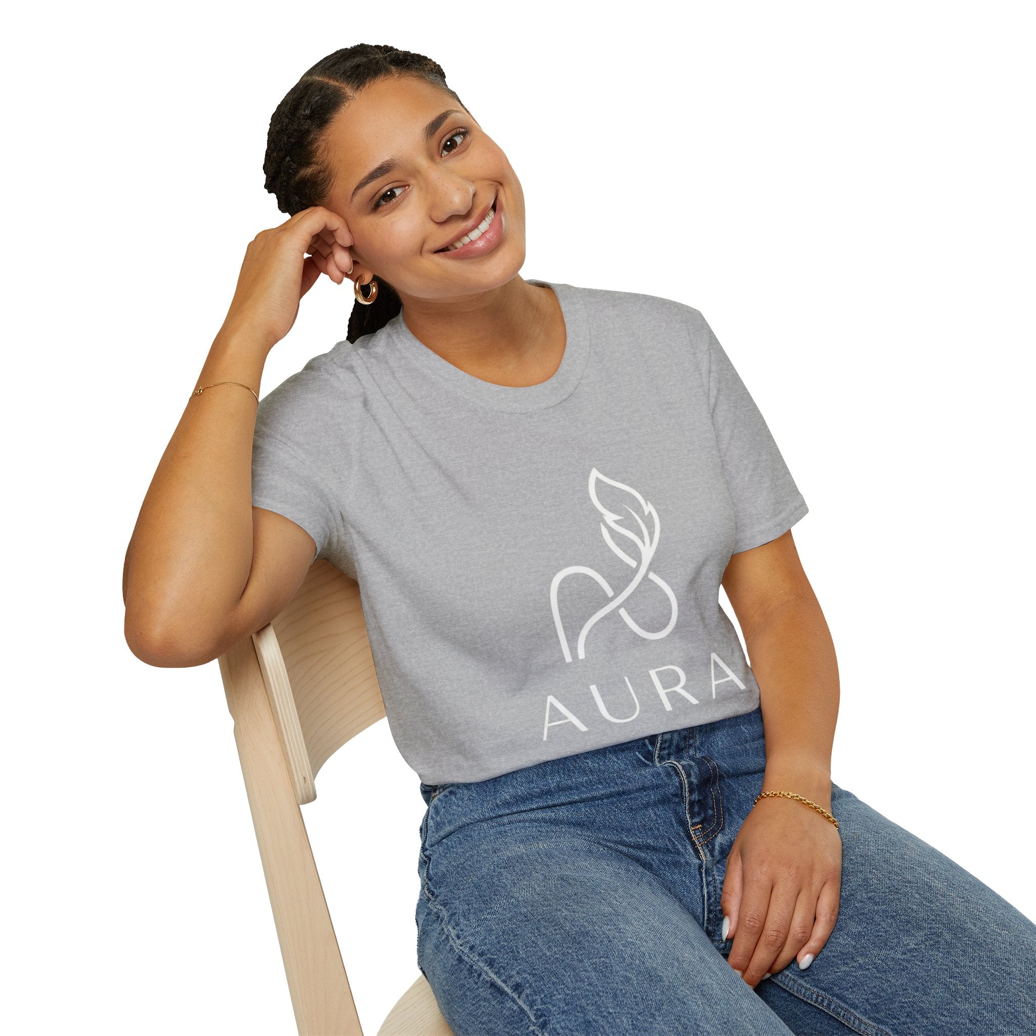 Aura Logo T-Shirt — Minimalist Wellness Tee